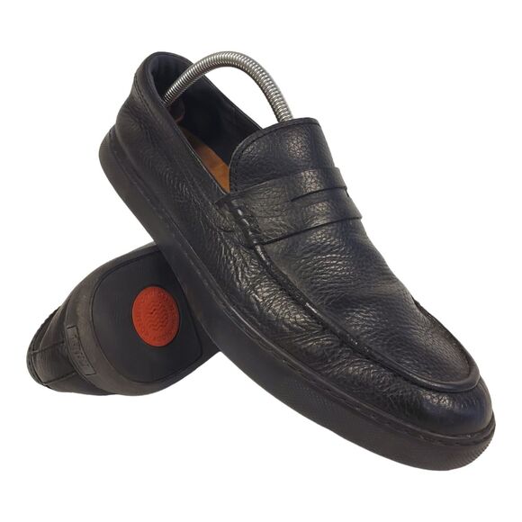 DR. MARTENS Shoes Men Size 10 Brown Leather Slip On Casual Penny Loafers N08-001 main image 8